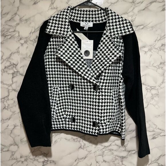 M MAGASCHONI Double Breasted Notch Lapel Cropped Jacket - Picture 3 of 13